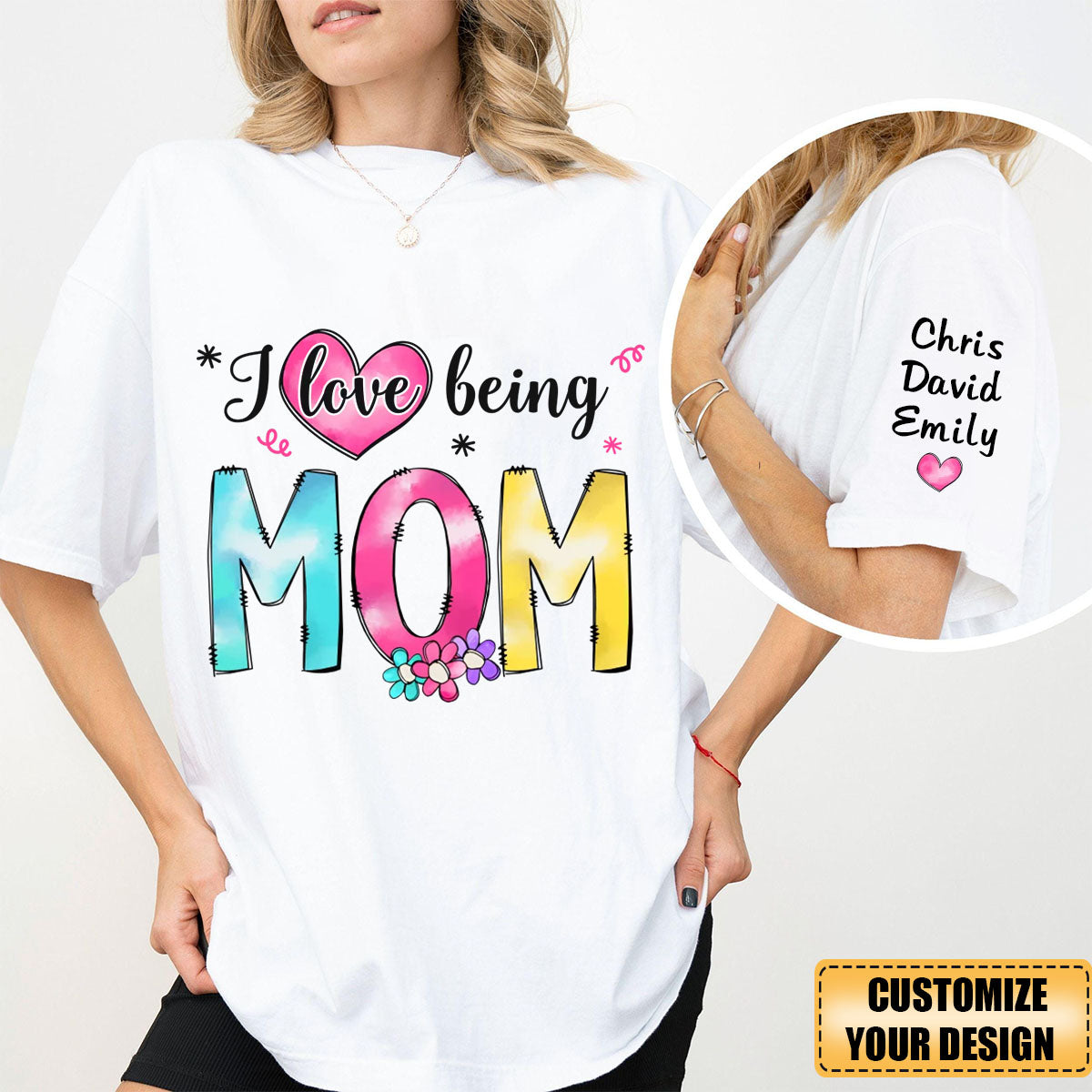 Love My Grandbabies - Family Personalized Custom Unisex T-shirt