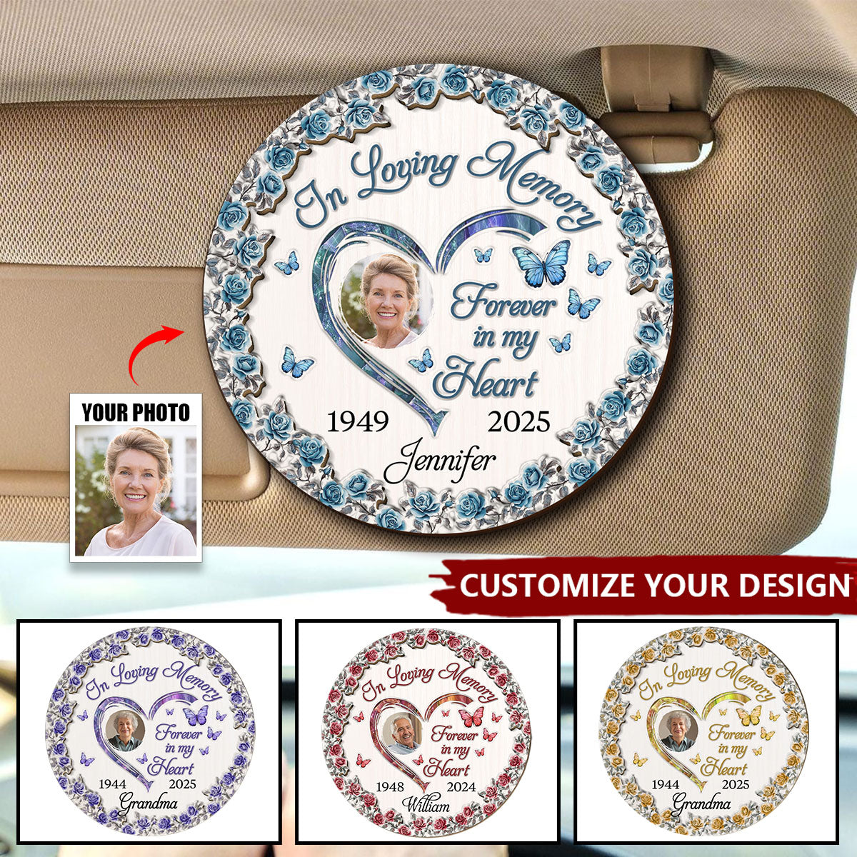 Always Miss You - Personalized Custom Car Visor Clip