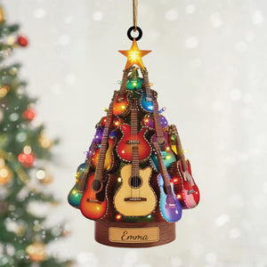 Personalized Classic Guitar Acrylic Ornament, Guitar Player's Gift