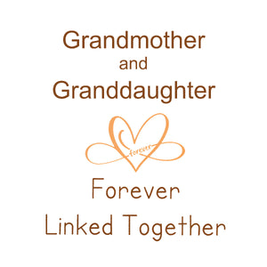 Grandmother Granddaughter Infinity Heart Ring