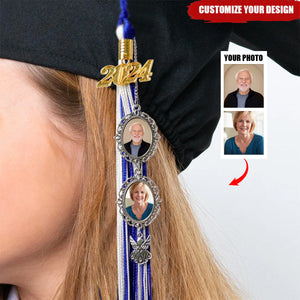 2024 Personalized Graduation Photo Memorial Tassel Charm For Grad Cap Graduation Gift