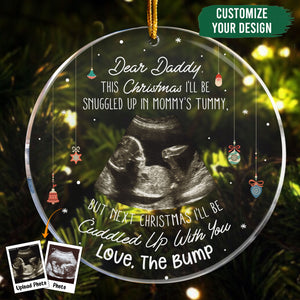 This Christmas Baby Bump To Daddy - Personalized Ornament