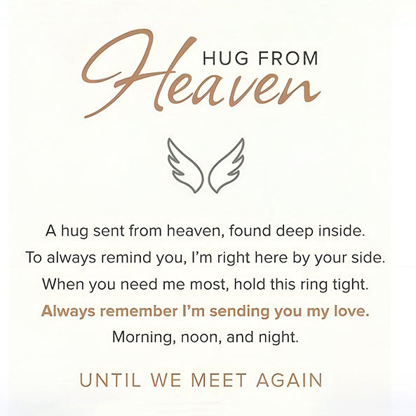 Hug From Heaven Memorial Personalized Engraved Bracelet