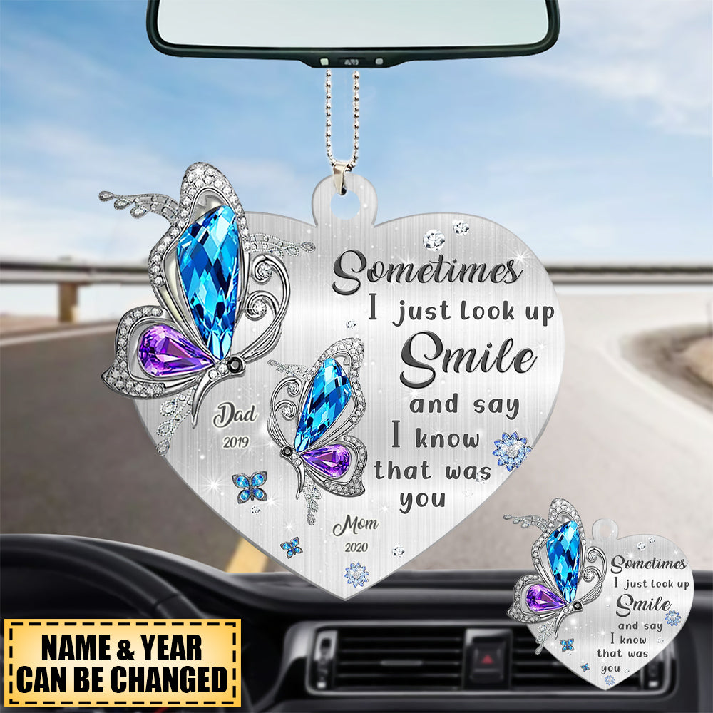 Sometimes I just look up Smile Memorial Personalized Acrylic Ornament