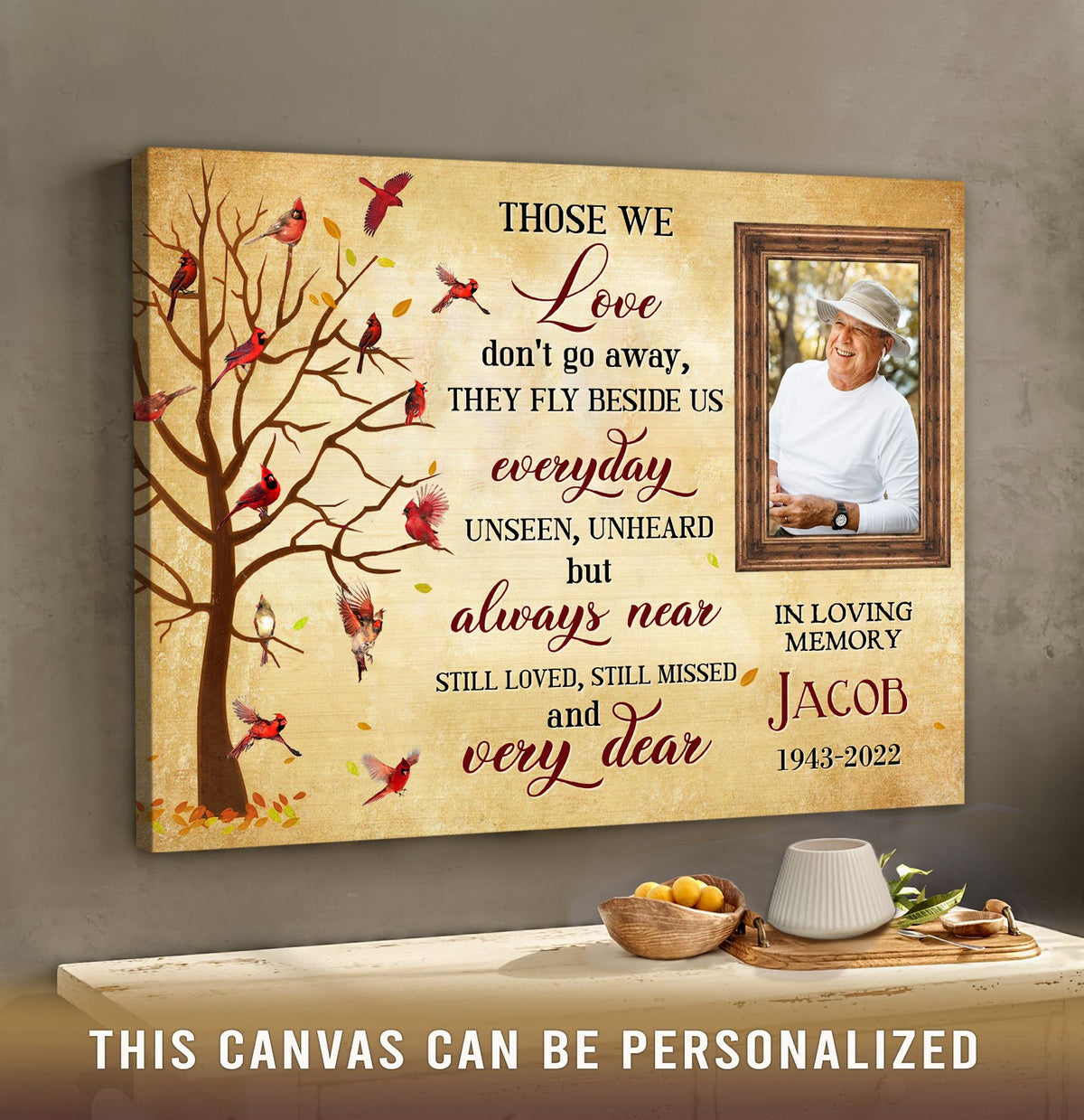 Personalized Those We Love Don't Go Away They Fly Beside Us Every Day Poster