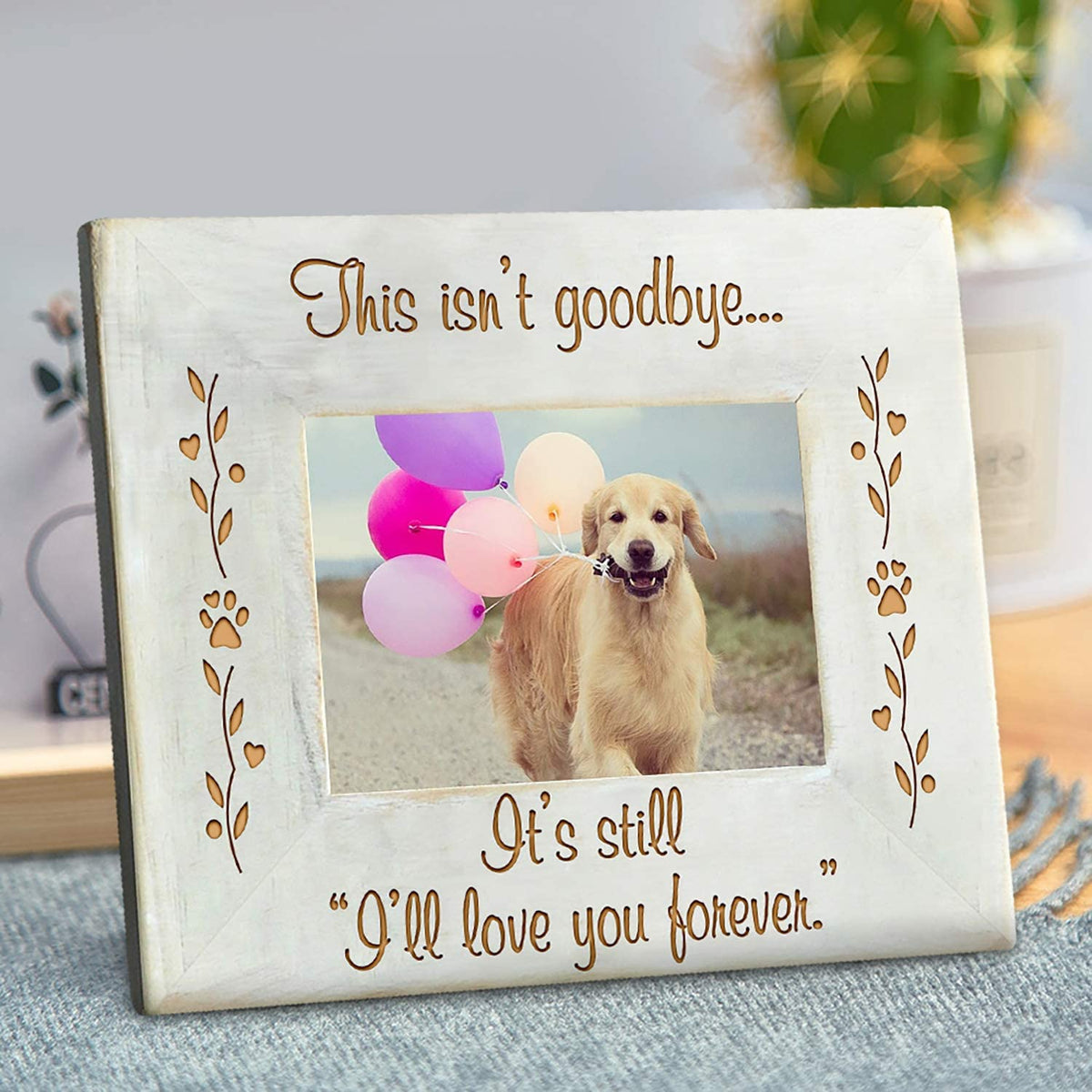 Pet Memorial Wood Photo Frame