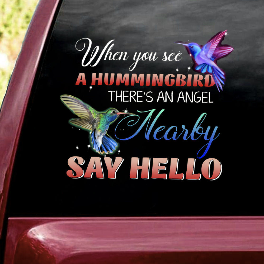Memorial Hummingbird Decal