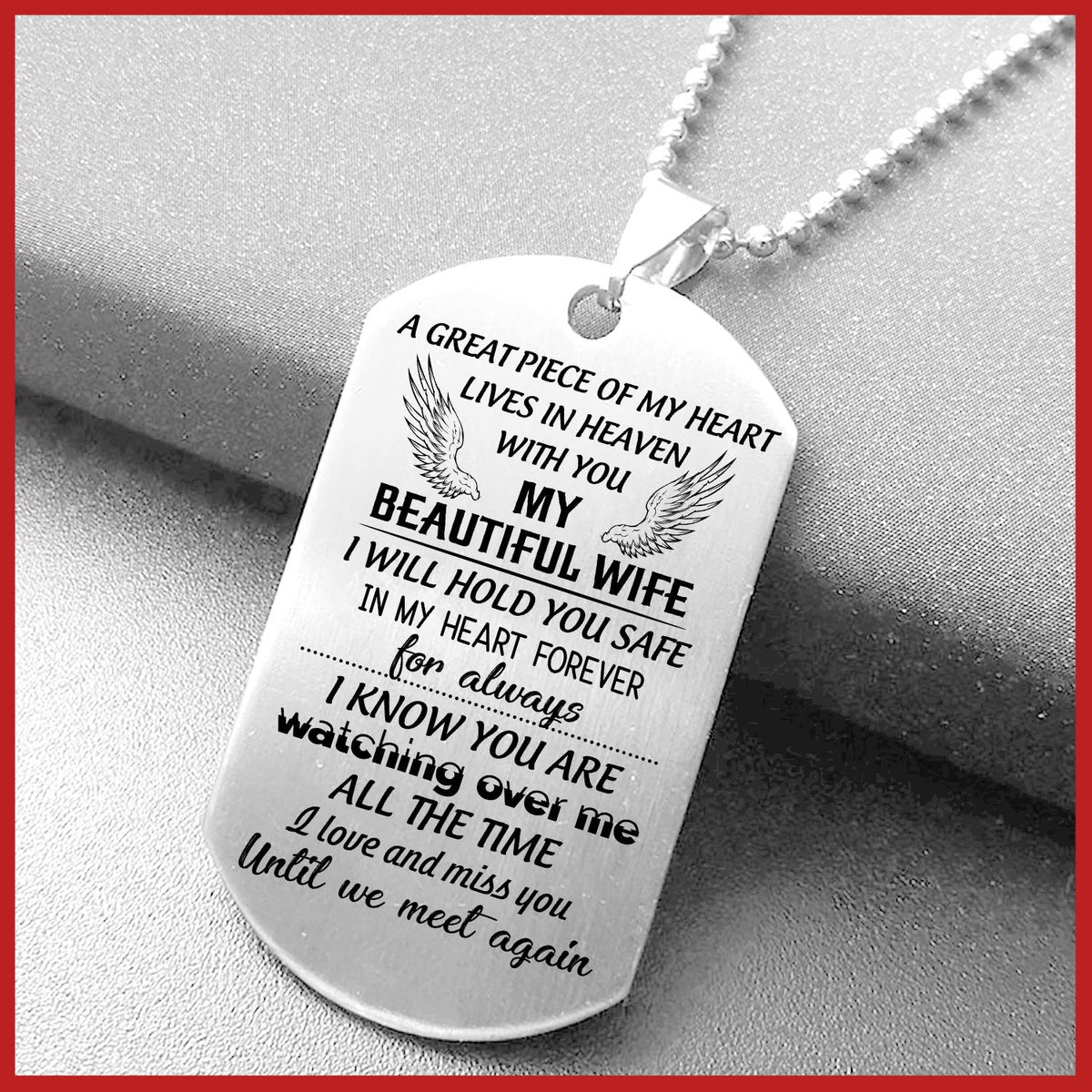 I Will Hold You Safe in My Heart Necklace