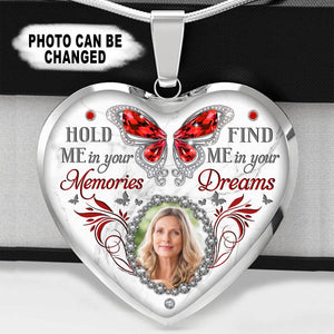 Hold Me In Your Memories Customize Photo Necklace