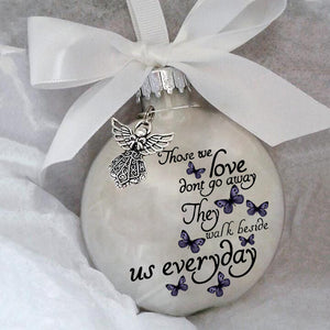 Commemorate Ornaments Feather Ball - Those We Love Don't Go Away