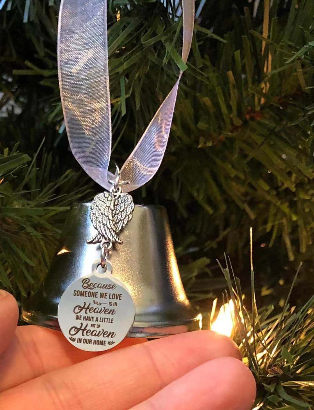 Angel Wings Bell - Because someone we love is in Heaven