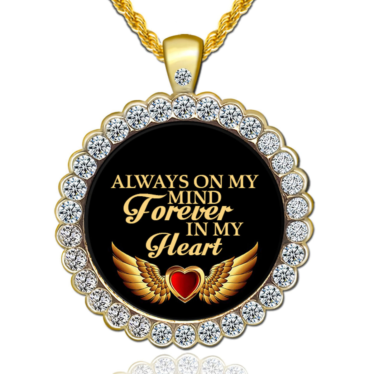 Personalized Name Necklace With Memorial Quotes