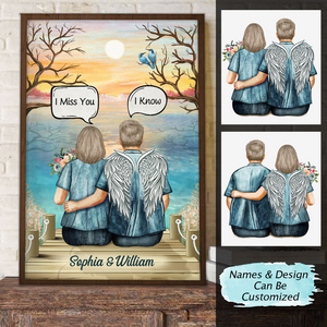 Still Talk About You -Couple Memorial Gift - Personalized Canvas