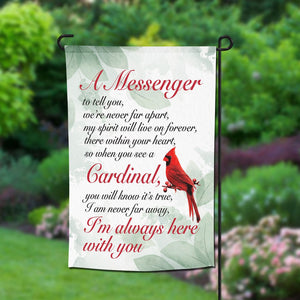 Red Cardinal Messenger Flag