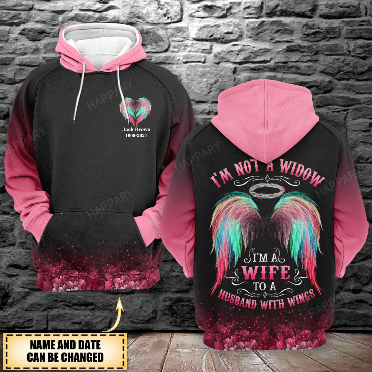 I'm Not a Widow Personalized All Over Print Hoodie