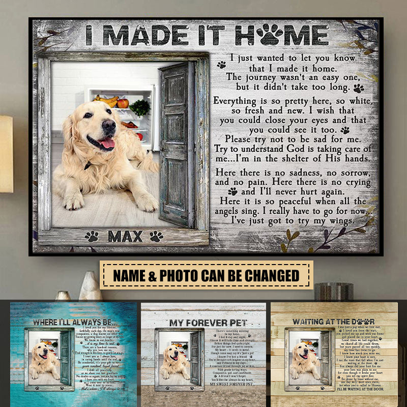 Personalized In Loving Memory Ideas For Loss of Pet Horizontal Poster