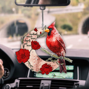 CARDINALS APPEAR WHEN ANGELS ARE NEAR - A BIG PIECE OF MY HEART LIVES IN HEAVEN