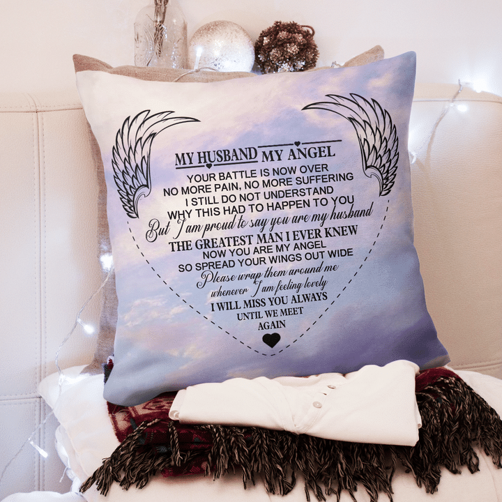 My Husband My Angel Pillow Case