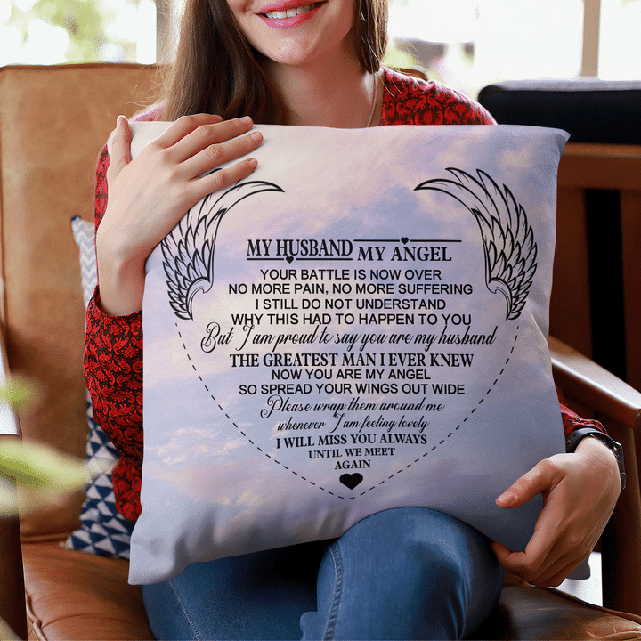 My Husband My Angel Pillow Case