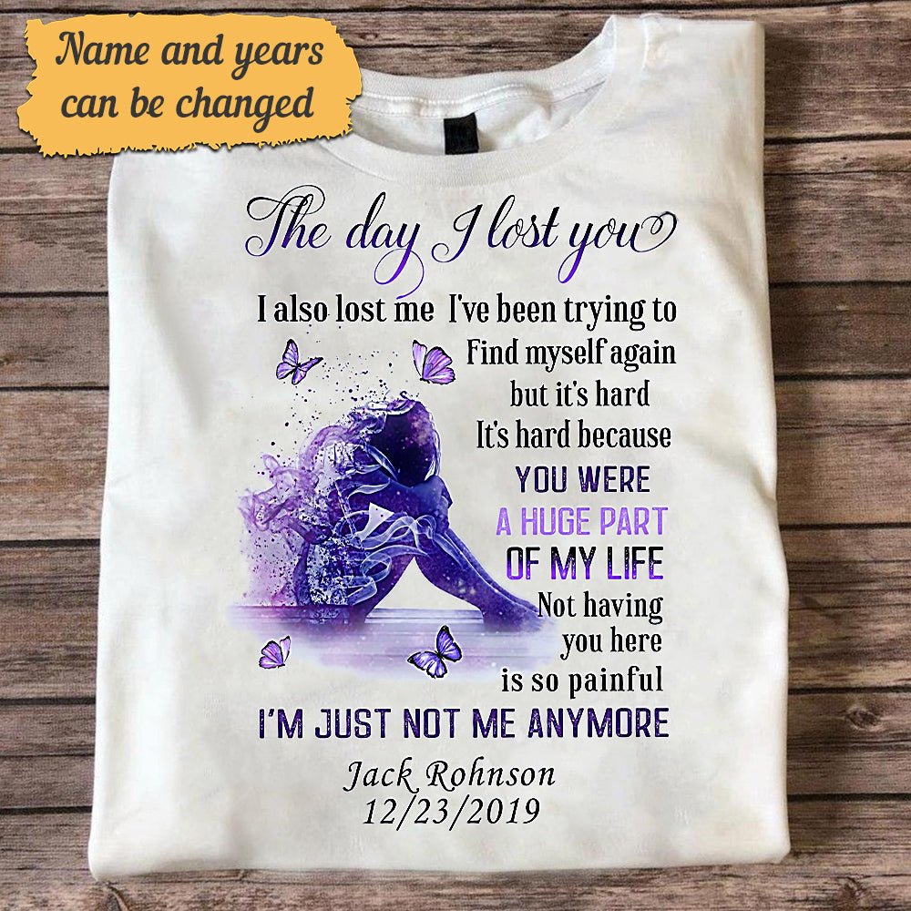 The Day I Lost You Personalized T-shirt
