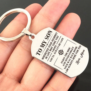 SON MOM - ALWAYS BE SAFE - KEY CHAIN