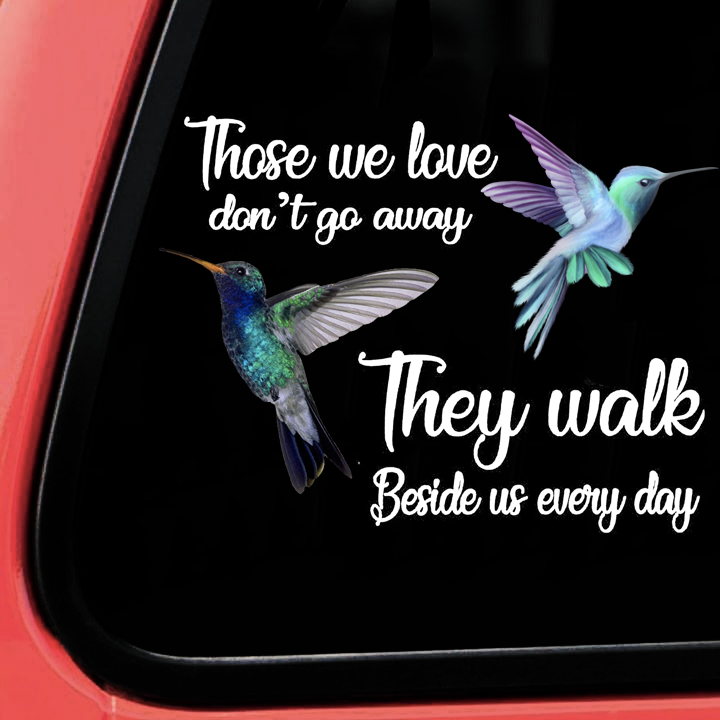 Memorial Hummingbird Decal
