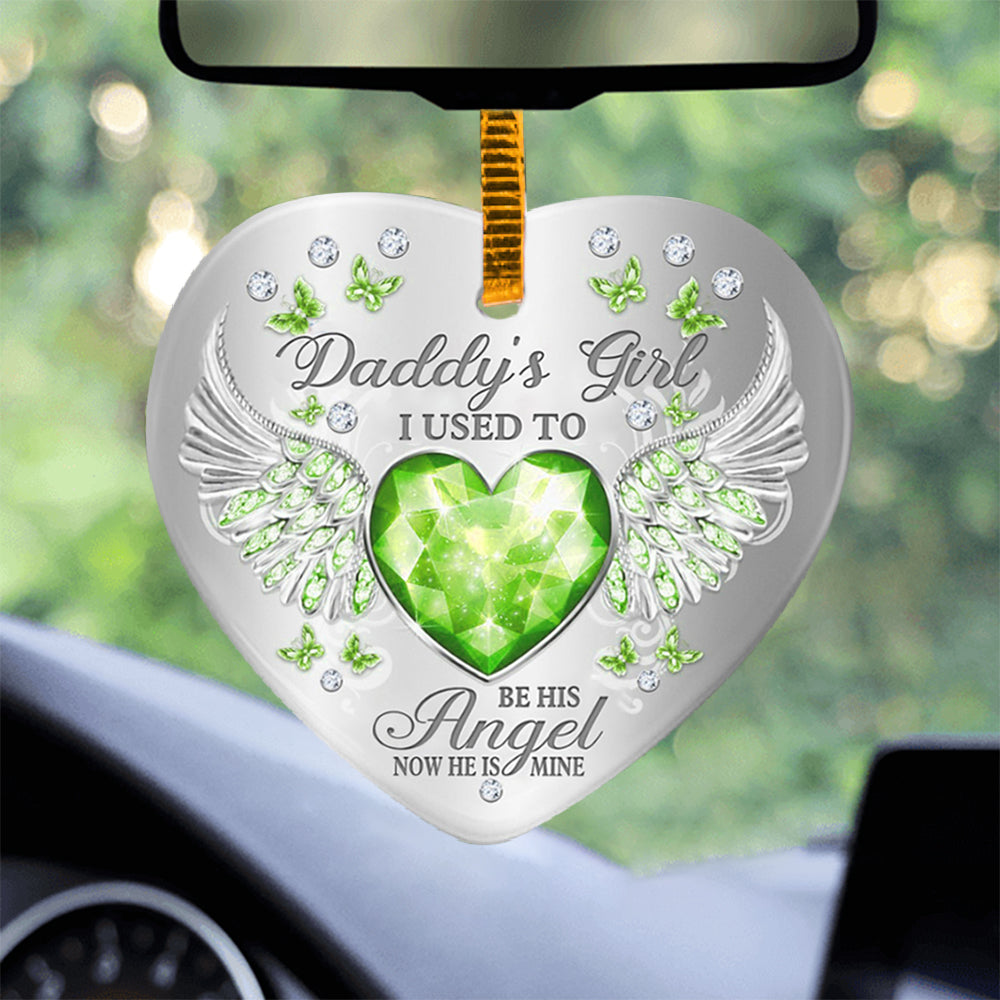Daddys Girl Heart Ornament (Porcelain)