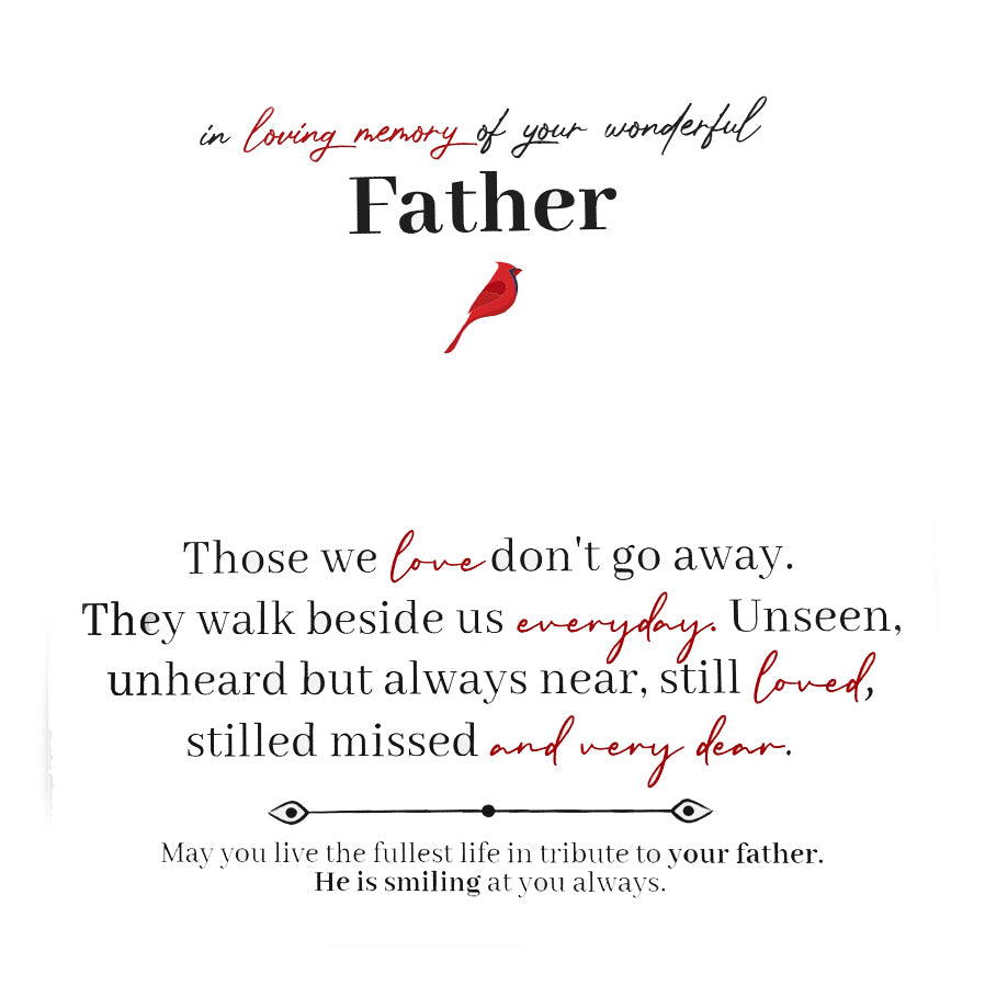 Cardinal Heart Pendant Necklace Gift for Loved One