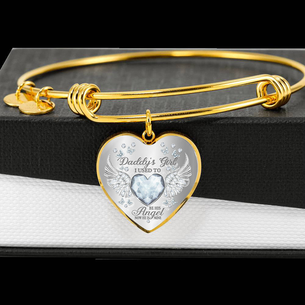 Daddy's Girl Birthstone Heart Bracelet