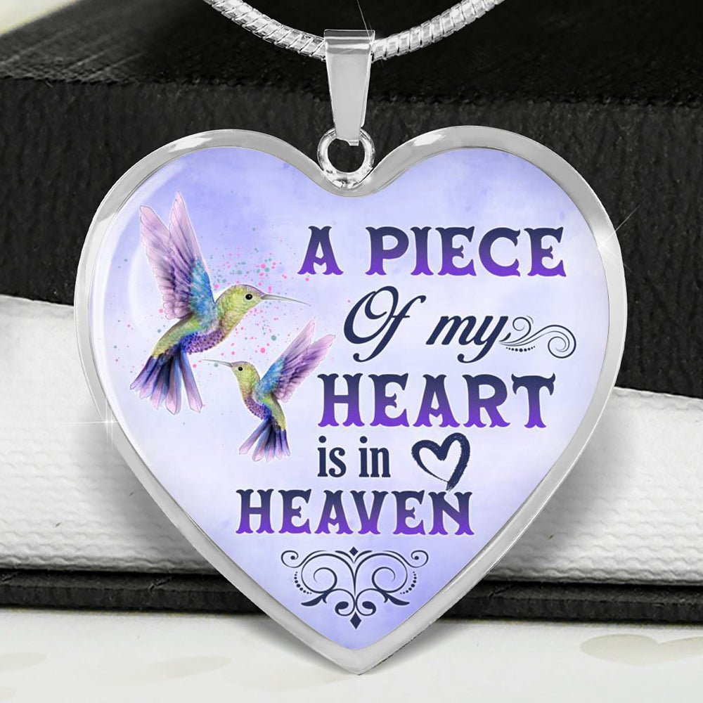 Hummingbird A Piece Of My Heart Necklace