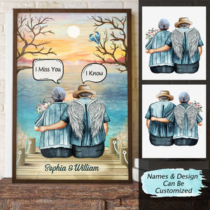 Still Talk About You Widow Old Couple - Memorial Gift - Personalized Custom Poster