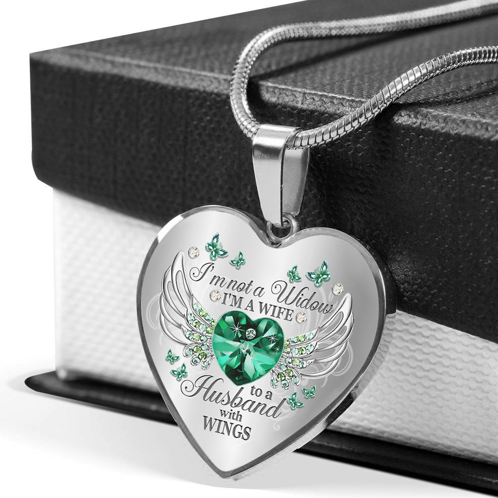 I'm Not A Widow Heart Necklace