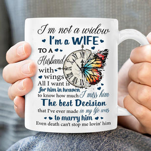 My Husband Has Wings Mug - Loved One Memorial Gift