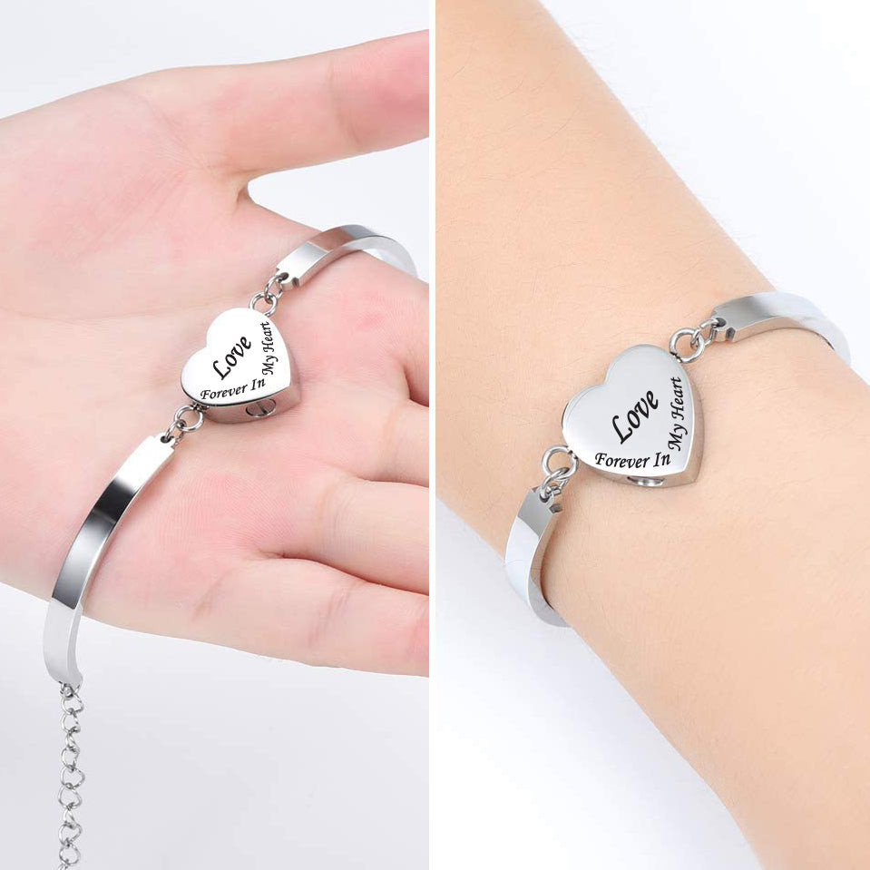 Forever In My Heart Urn Bracelet for Ashes