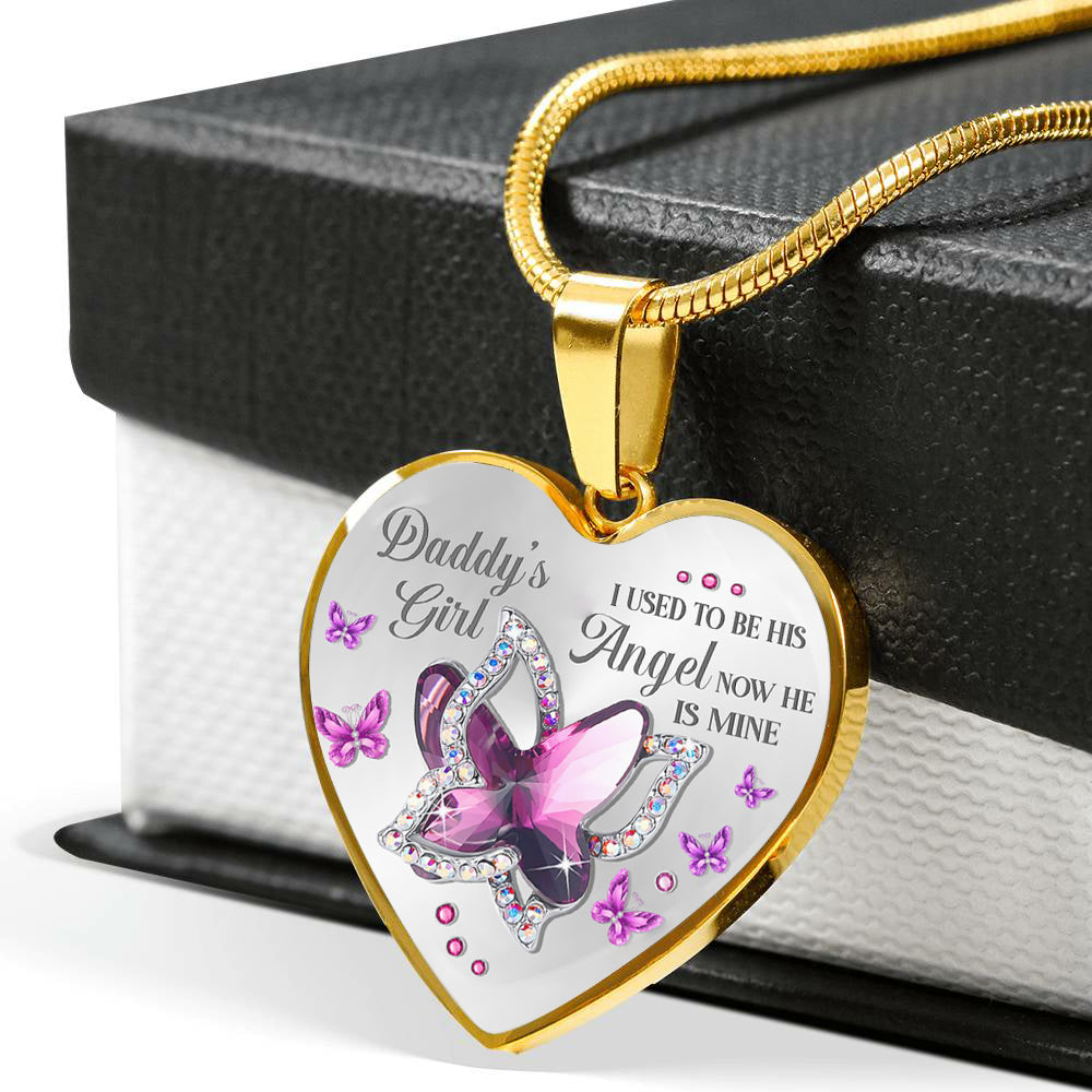 Daddy's Girl Heart Necklace