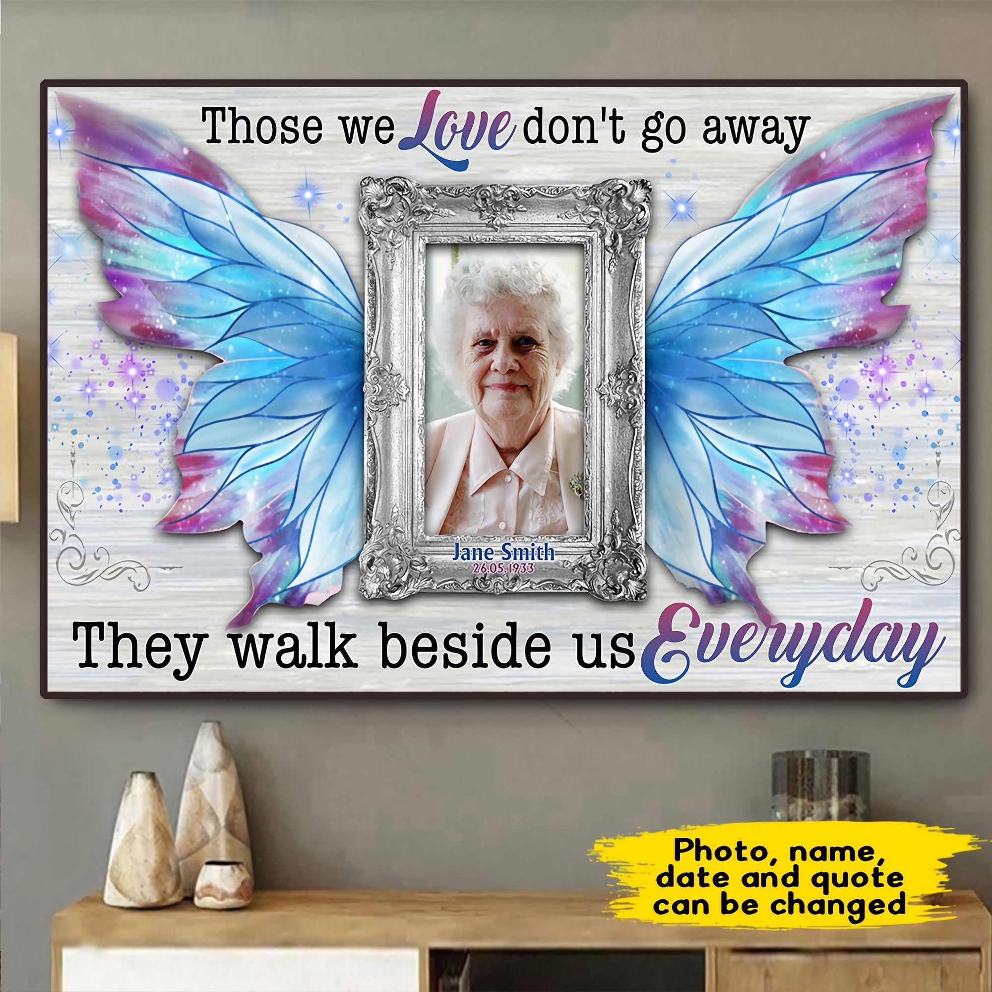Heaven In Our Home - Personalized Horizontal Poster