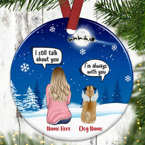 Personalized Dog Memo Memorial Ornament, Dog Lover Gift