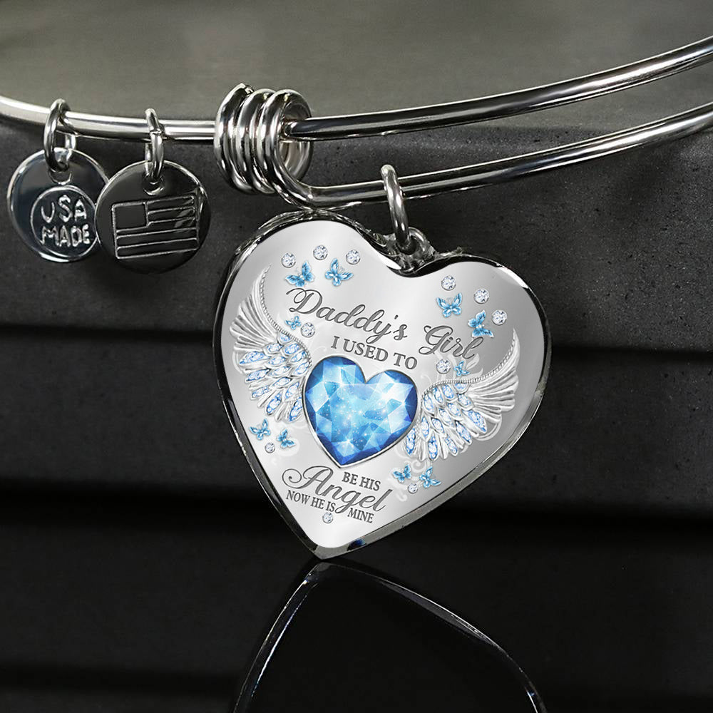 Daddy's Girl Birthstone Heart Bracelet