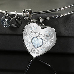 Daddy's Girl Birthstone Heart Bracelet