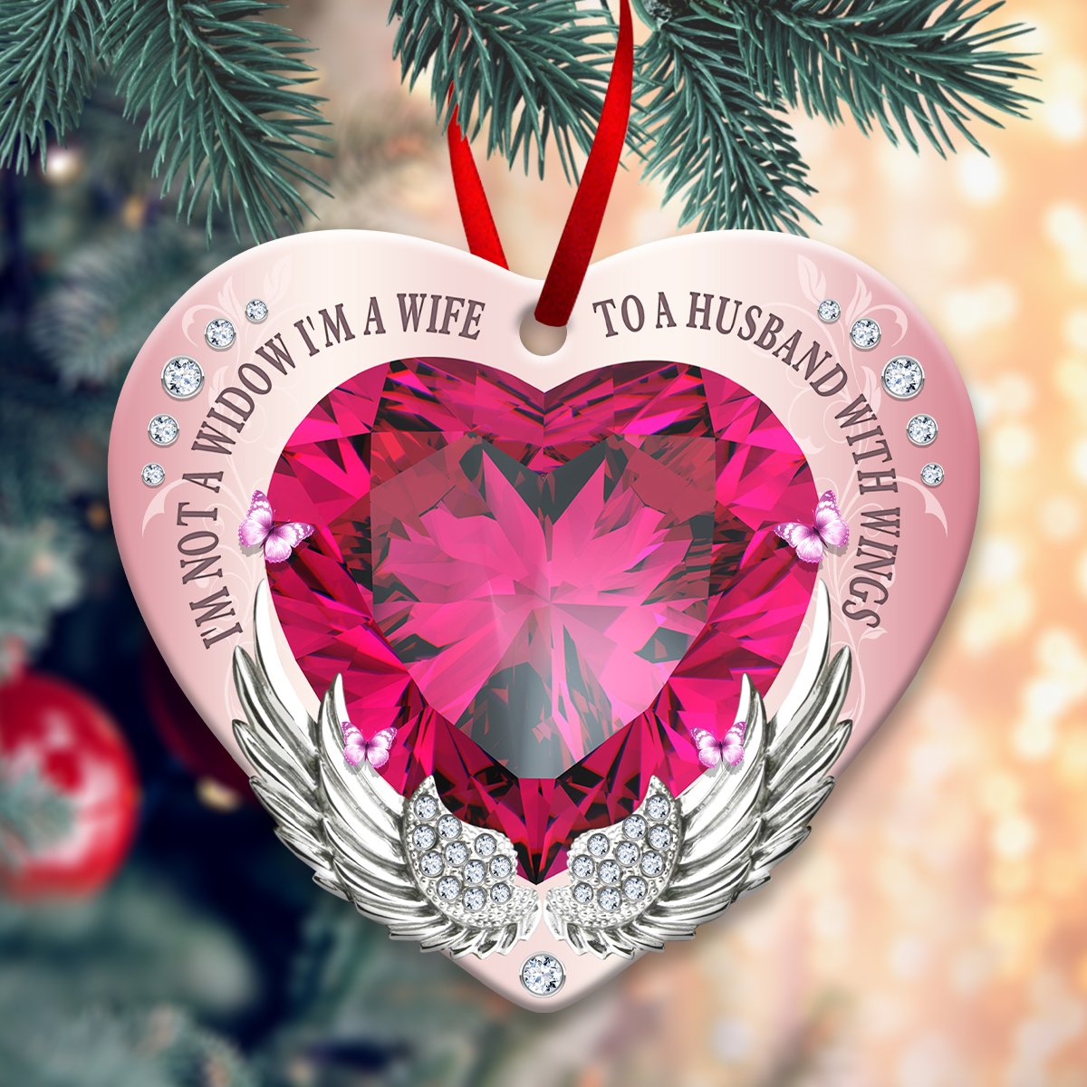 I'm A Wife To A Husband With Wings Ornament