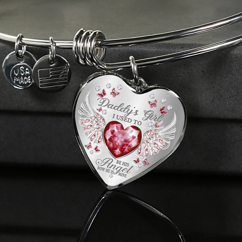 Daddy's Girl Birthstone Heart Bracelet