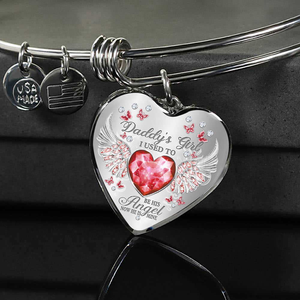 Daddy's Girl Birthstone Heart Bracelet