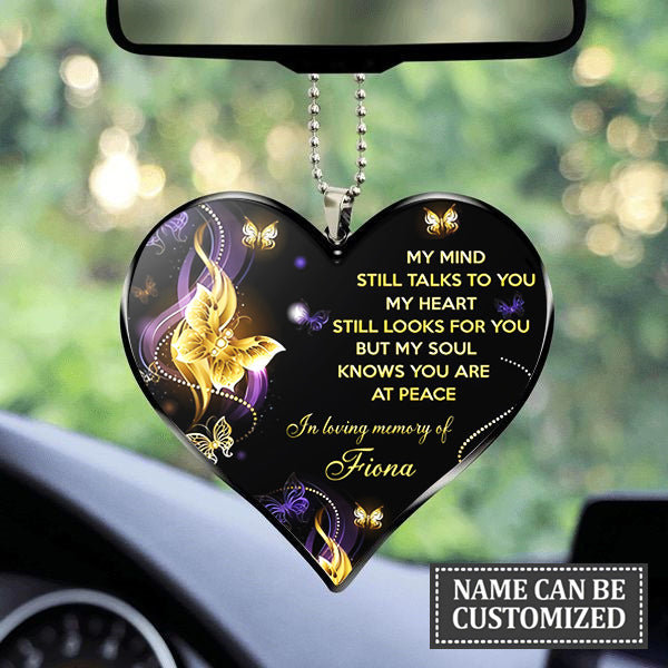 My Mind Still Talks To You My Heart Still Looks For You - Personalized Flat Acrylic Ornament