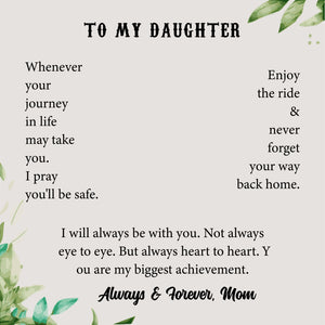To My Daughter-You Are My Biggest Achievement Dragonfly Necklace