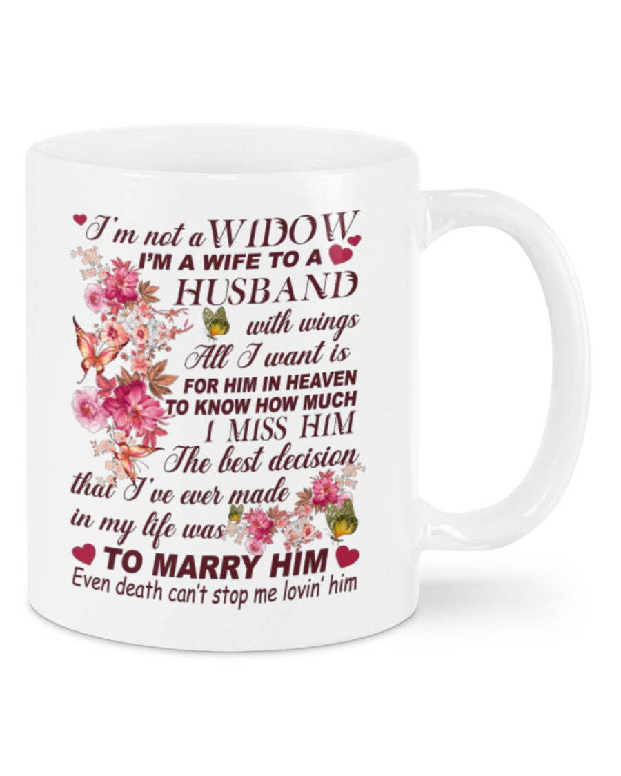 My Husband Has Wings Mug - Loved One Memorial Gift