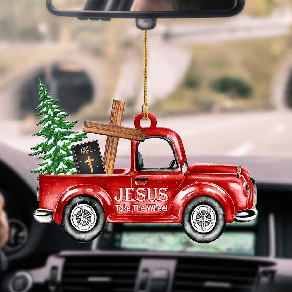 Jesus Take The Wheel Ornament