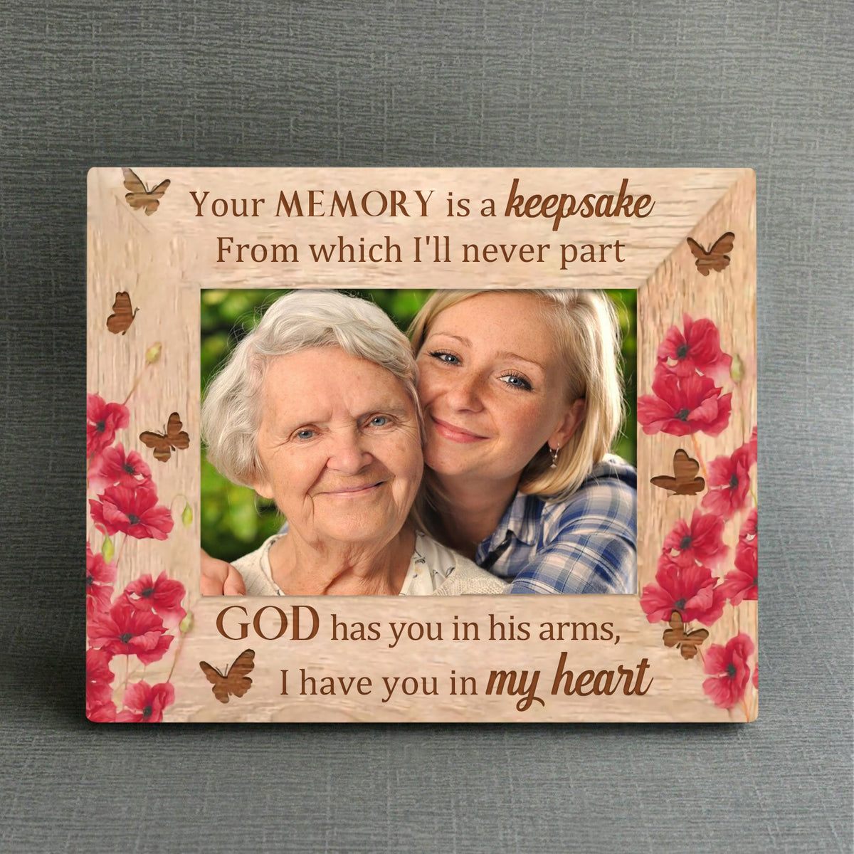 I Have You In My Heart  - Upload Image - Personalized Memorial Picture Frames