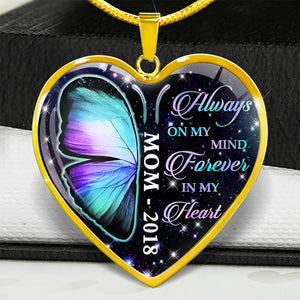 Always On My Mind Personalized Heart Necklace