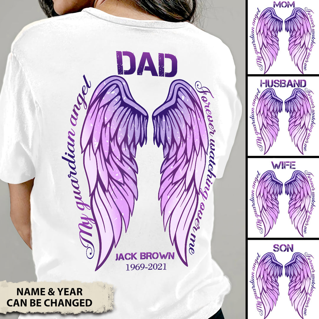 My Guardian Angel Forever Watching Over Me Personalized T-shirt