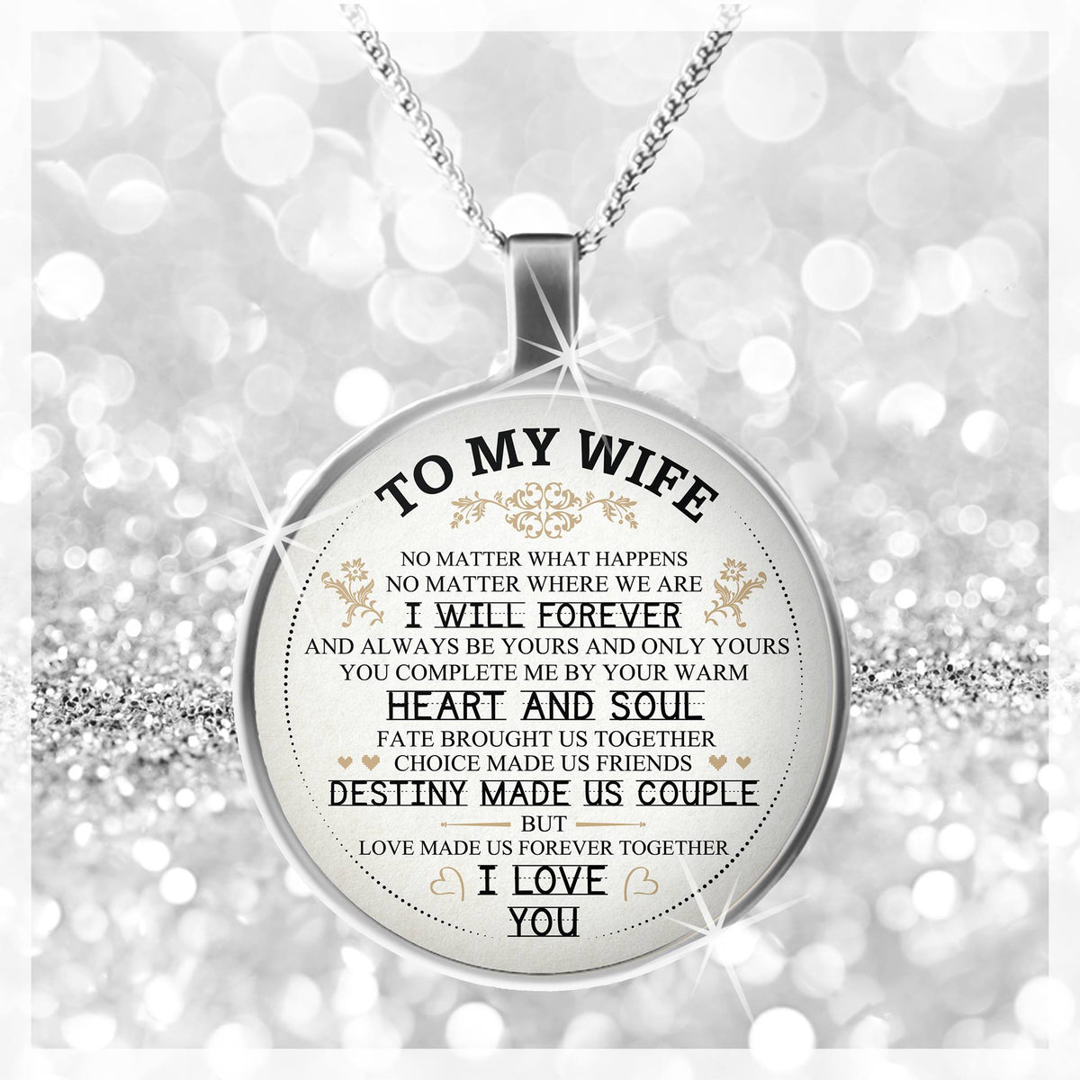 Necklace For Wife - Destiny Made Us Couple